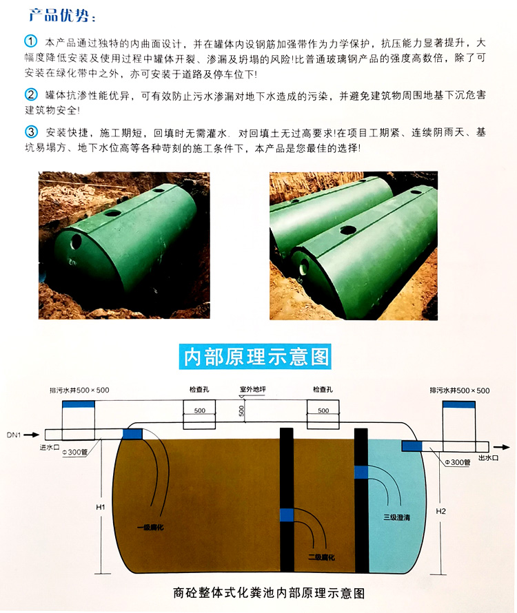 北流玻璃钢化粪池